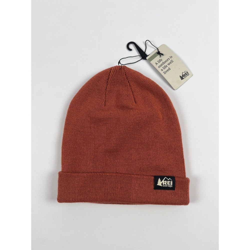 REI Co-op Lightweight Logo Beanie Red River Clay One Size
